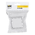 Выключатель IEK EVO10-K01-10-DC ВС20-1-0-ОБ 1кл 10А откр.уст. ОКТАВА (белый), фото3