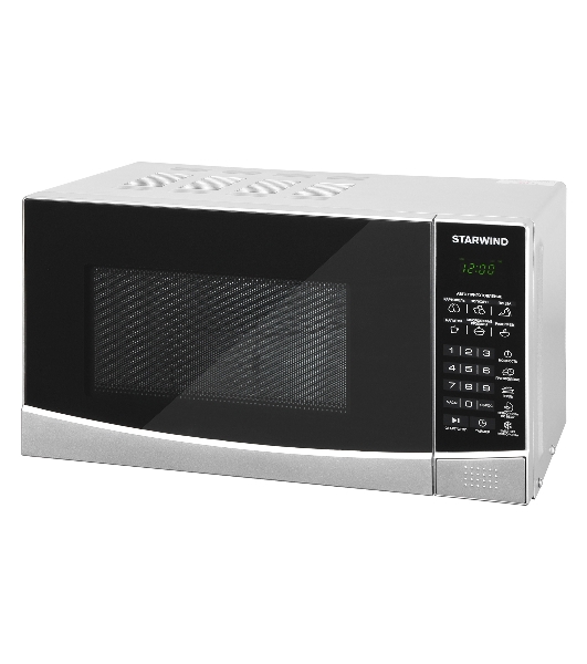 Микроволновая печь Starwind SMW3120 серебристый/черный, 20 л, 700 Вт, переключатели - сенсор