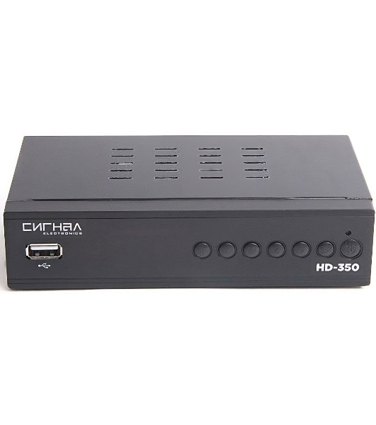 Ресивер DVB-T2 Сигнал HD-350 черный