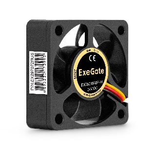 Вентилятор для корпуса ExeGate EX05015B3P-24 черный, 50 мм, 7500 об/мин, 39.4 дБ, 3 pin