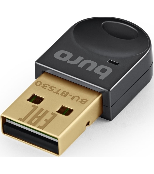 Адаптер USB Buro Bluetooth 5.3+EDR class 1.5 20м черный