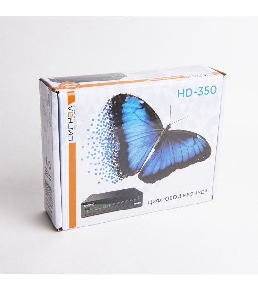 Ресивер DVB-T2 Сигнал HD-350 черный
