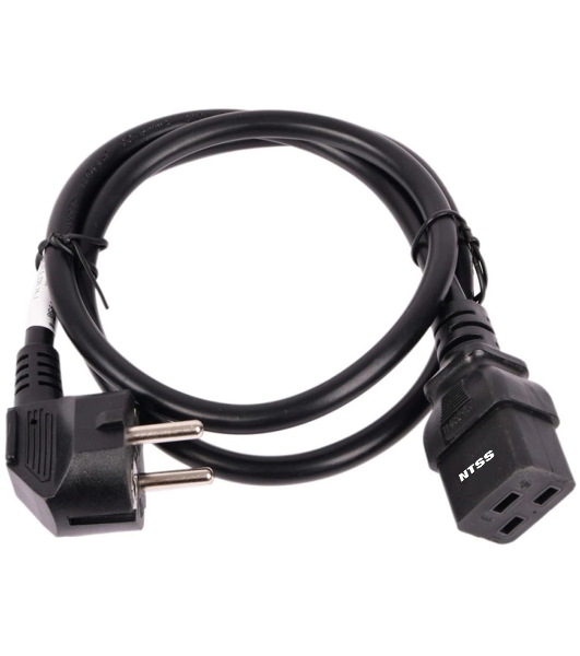 Шнур питания NTSS NTSS-PC19771 C19-Schuko проводник.:3x1.5мм2 1.8м 220/250В 16А черный