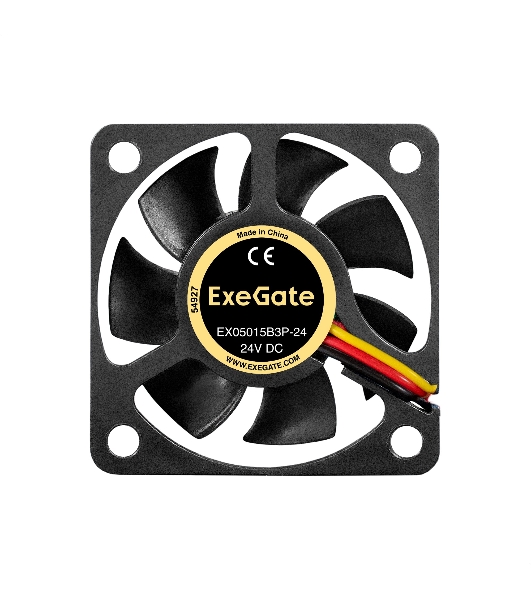 Вентилятор для корпуса ExeGate EX05015B3P-24 черный, 50 мм, 7500 об/мин, 39.4 дБ, 3 pin