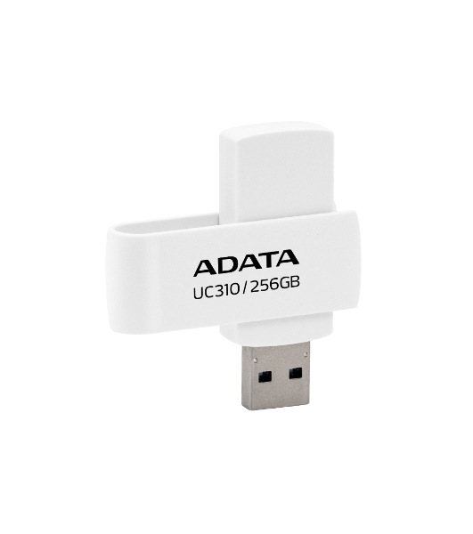 Флешка USB ADATA UC310 (UC310-256G-RWH), 256Gb, USB 3.2 Gen1, R/W 100/30, белый