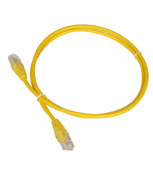 Патч-корд Lanmaster TWT UTP кат.5e, с заливными колпачками, 0.15 м, желтый