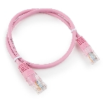Патч-корд UTP Cablexpert cat.5e, 0.5м, литой, многожильный, розовый, фото3