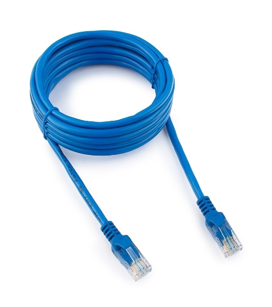 Патч-корд UTP Cablexpert cat.5e, 3м, литой, многожильный, синий