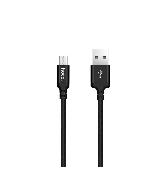 Кабель HOCO X14 USB 2.0, AM/microBM, черный, 2м
